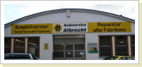 Firmenschild Autoservice Albrecht